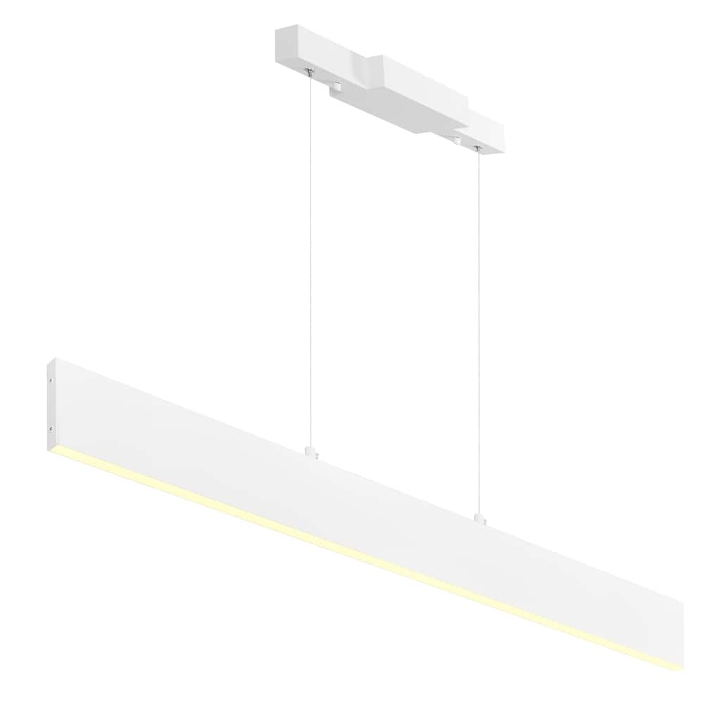 Krista Integrated LED 36in Satin White Chandelier - Satin White