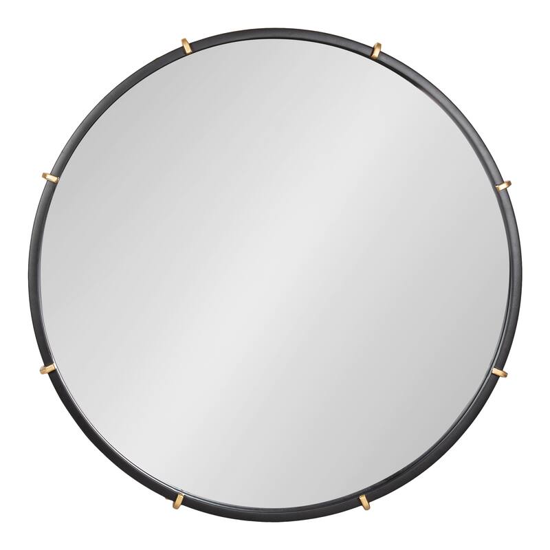 Kate and Laurel Venturi Round Metal Mirror - 27" Diameter
