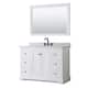 Option White / White Carrara Marble Top / Matte Black
