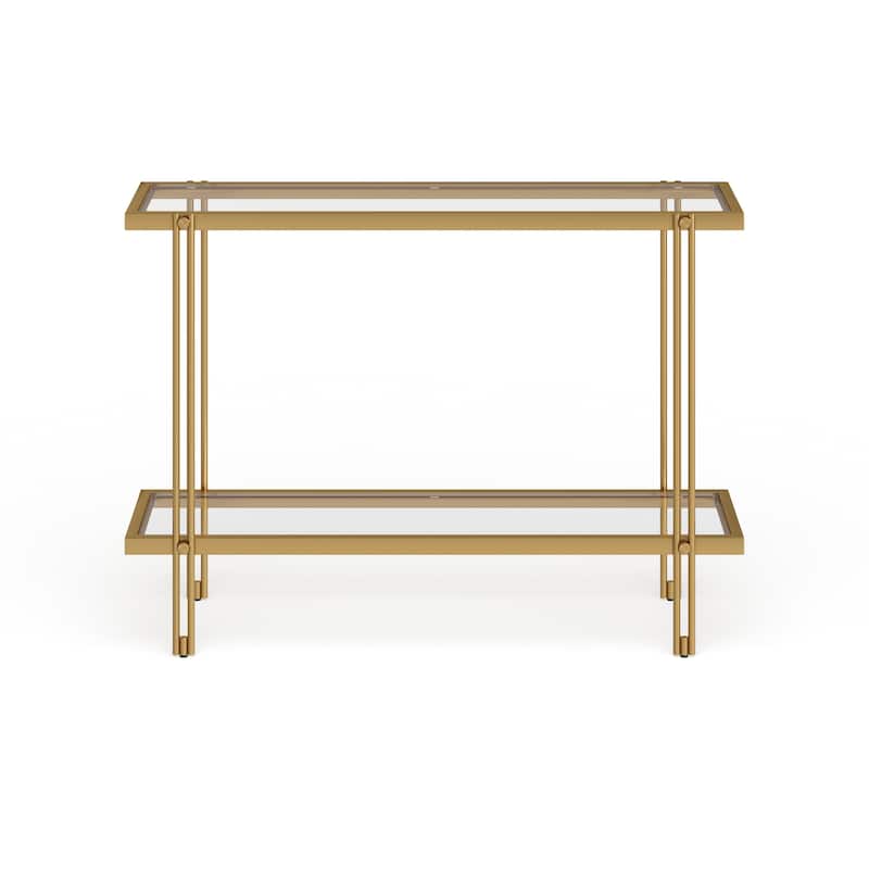 Inez Steel and Glass Console Table