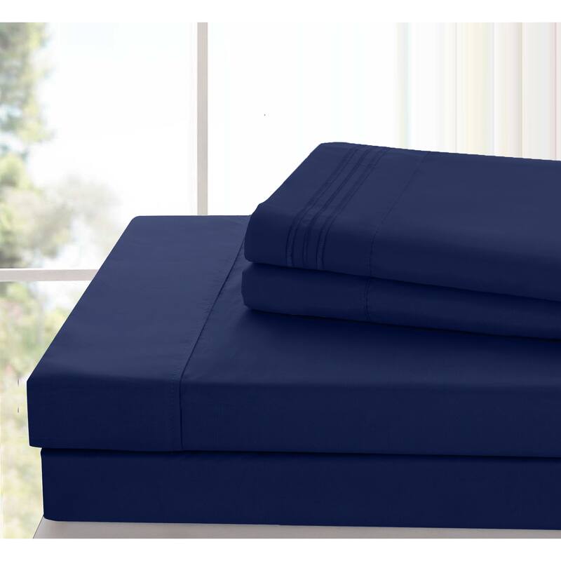 6 Piece Bed Sheet Set Deep Pocket Ultra Soft Microfiber Bedding Sheets