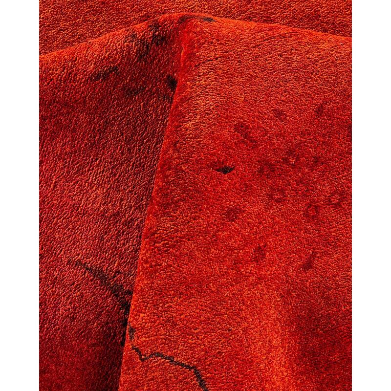 Vibrance, One-of-a-Kind Hand-Knotted Area Rug - Orange, 9' 2" x 12' 4" - 9' 2" x 12' 4"