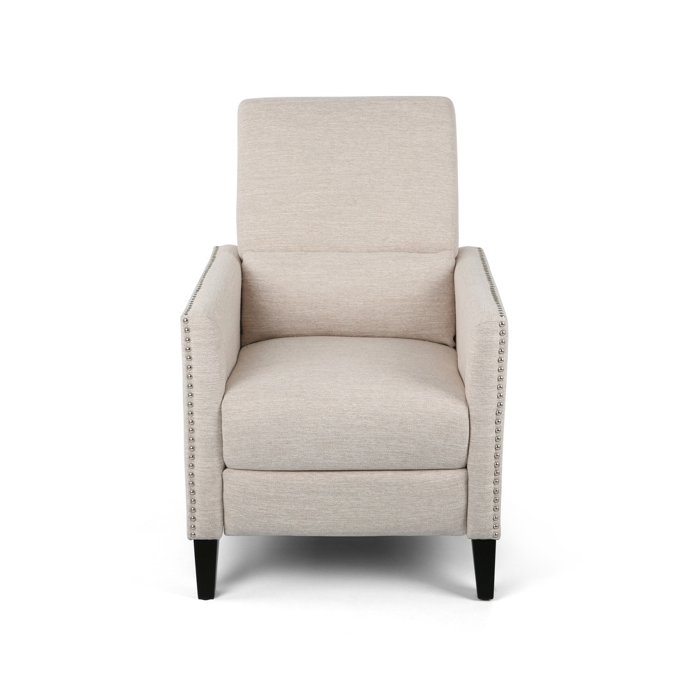 Alscot Contemporary Fabric Push Back Recliner by Christopher Knight Home