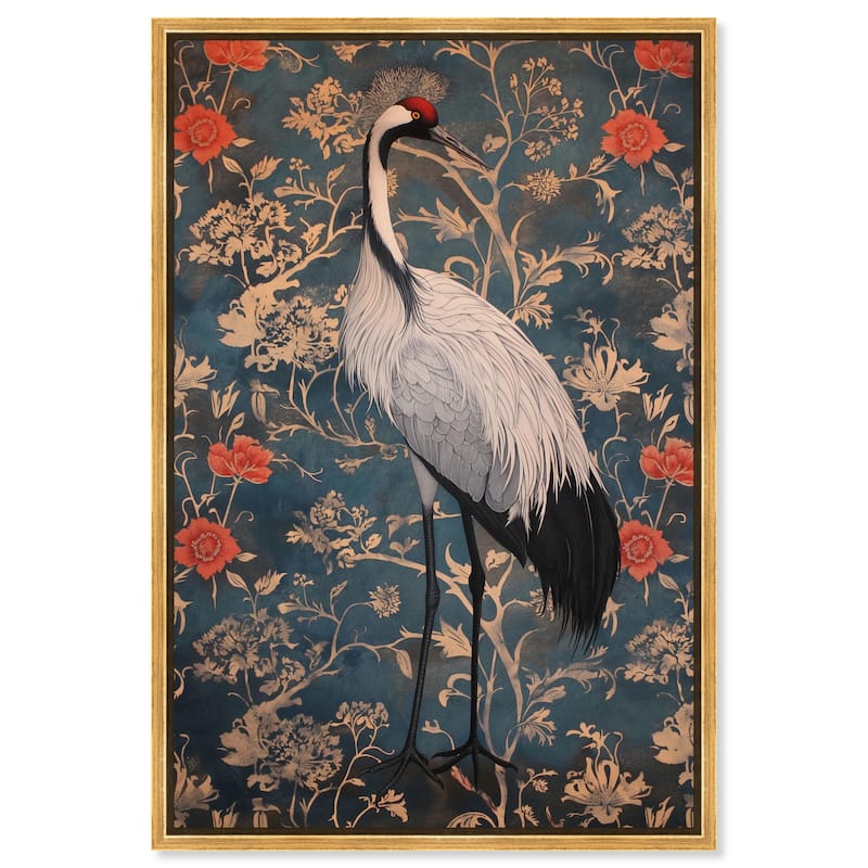Botanical Bird I Canvas by Art Remedy - Gold - 24" x 36"