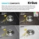 preview thumbnail 26 of 146, KRAUS Bellucci Workstation Topmount Drop-in Granite Kitchen Sink
