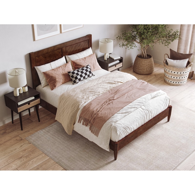 Berkshire Solid Wood Low Profile Platform Bed