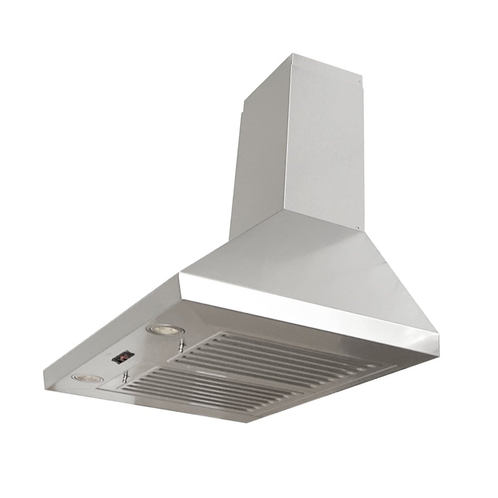 30 Inch Professional Wall Mounted Range Hood, 16.5 Inches Tall