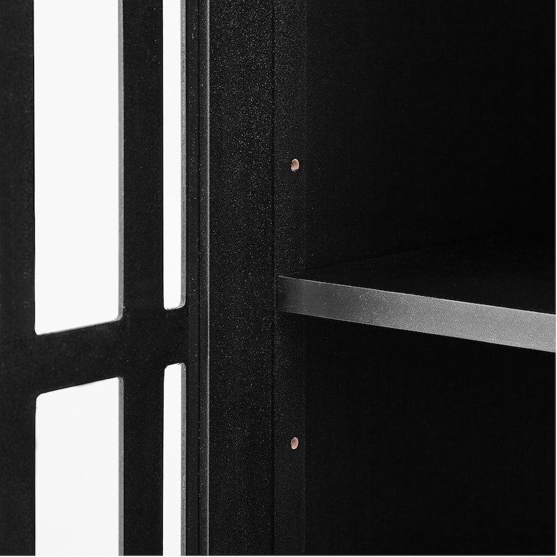 Freestanding Storage Cabinet with Drawer and Doors
