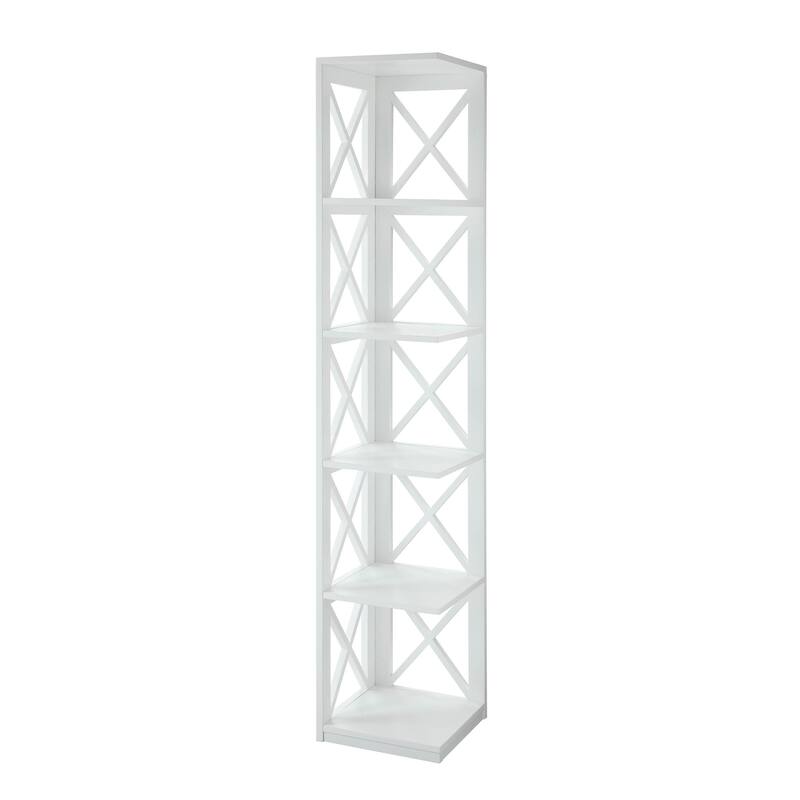 Convenience Concepts Oxford 5 Tier Corner Bookcase