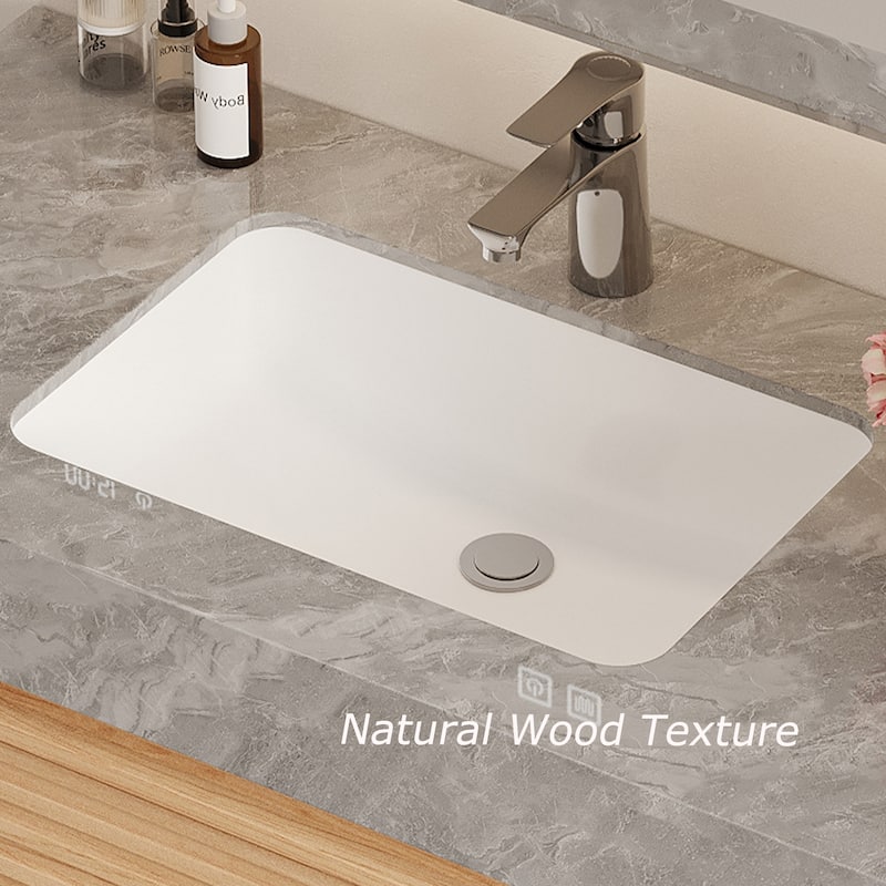 Modern 36" Bathroom Vanities, Sintered Stone Tabletop, Sold wood Cabinets, 2 Drawers& 2 Adjustable Shelves, Not Assembled Need