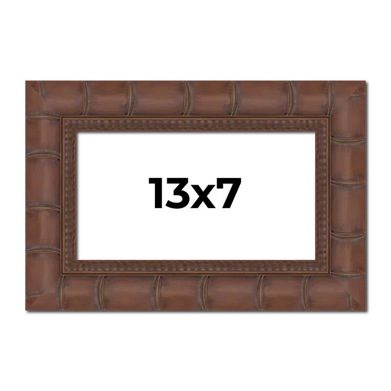 13x7 Frame Pewter Solid Wood Picture Frame Width 1.625 Inches | Interior Frame Depth 0.6875 Inches