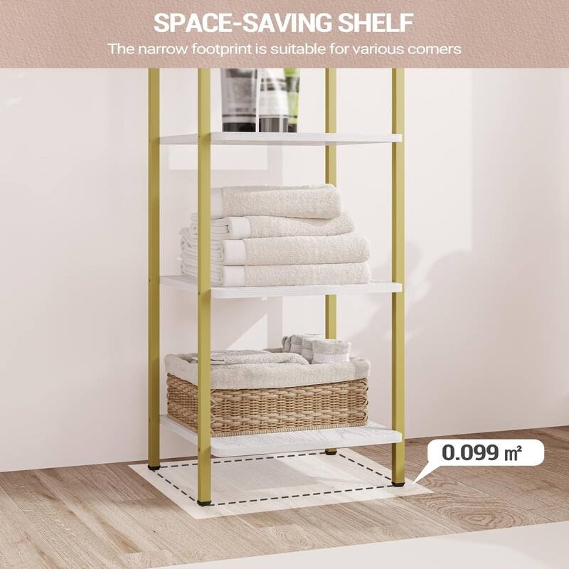 Narrow Book Shelf - 13"D x 11.8"W x 54"H
