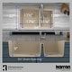 preview thumbnail 27 of 45, Karran Drop-In Quartz 60/40 Double Bowl Kitchen Sink