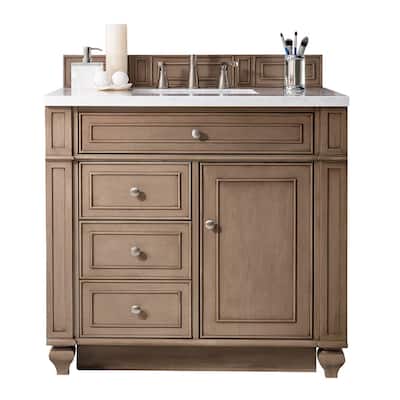 James Martin Vanities Bristol 36" Single Vanity, Whitewashed Walnut