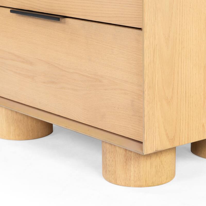SAFAVIEH Couture Addyson Wood 2 Drawer Nightstand