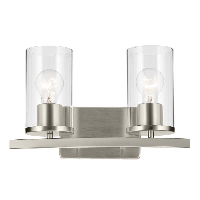 Kichler Lighting Crosby Bathroom Vanity Light with Clear Glass