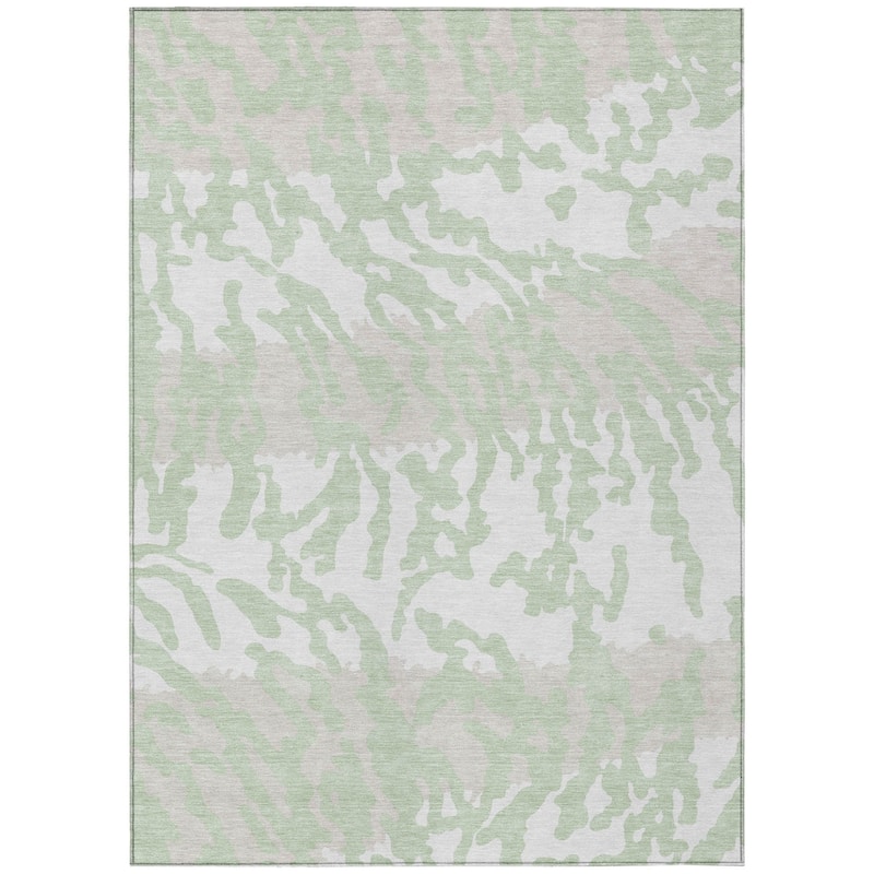 HomeRoots Animal Print Transitional Rectangle Outdoor Rug