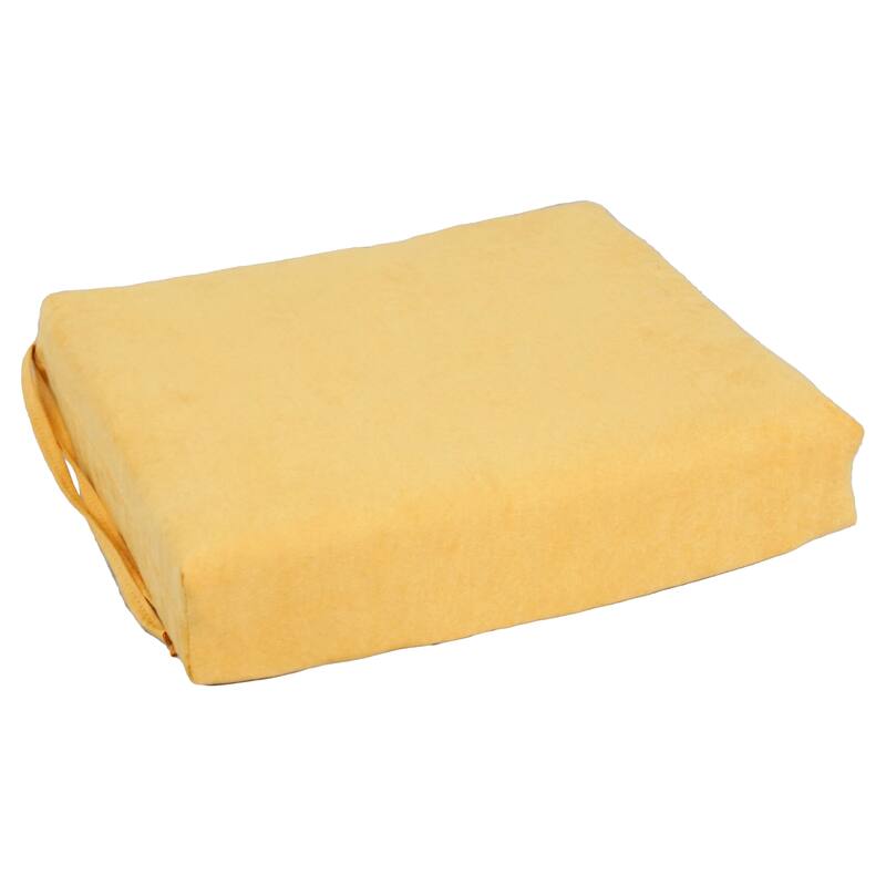 16-inch Square Indoor Microsuede Chair Cushions (Set of 2 or 4) - 16 x 16