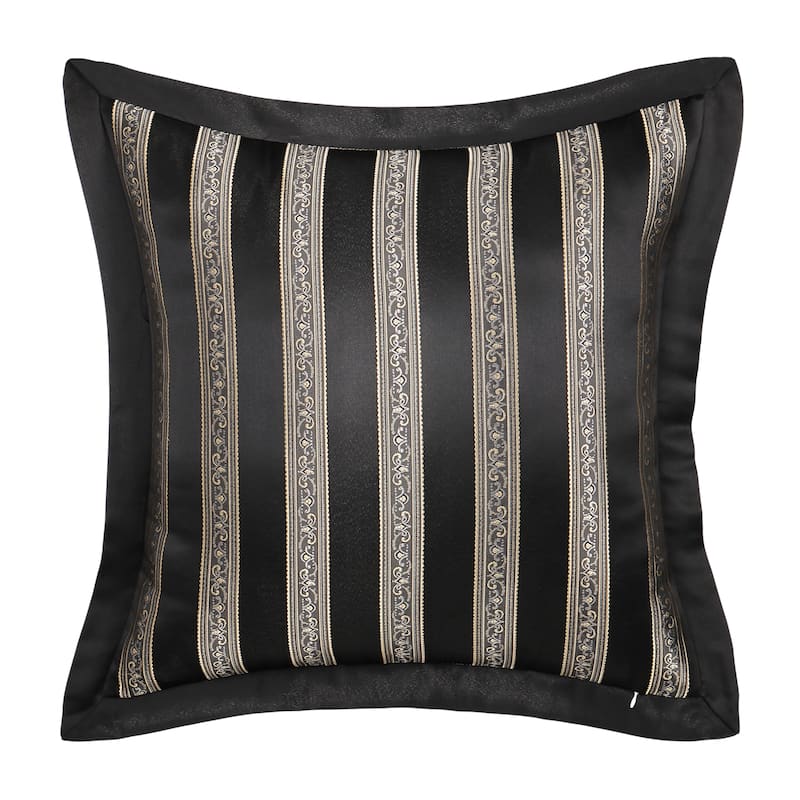 Harriman Euro Sham - Black - Euro Square