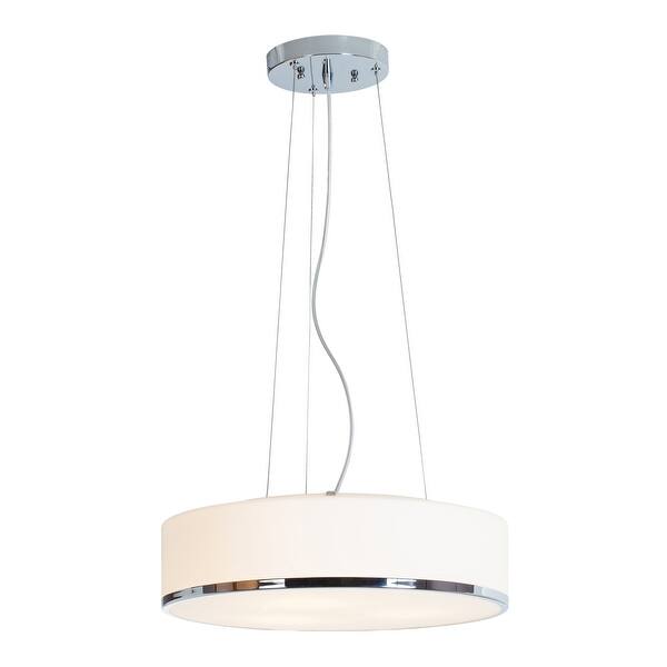 slide 2 of 3, Access Lighting Aero 1-light LED Chrome Pendant with Opal Glass