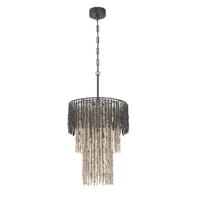 Beaded 3-Tier Chandelier