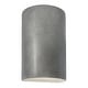 preview thumbnail 25 of 45, Justice Design Ambiance - Large Cylinder Wall Sconce - Closed Top - Replaceable Bulb Antique Silver