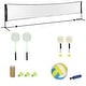 preview thumbnail 2 of 3, Soozier 17ft Portable All-in-One Badminton Set, Pickleball and Volleyball Net, Height Adjustable Outdoor Sports Set