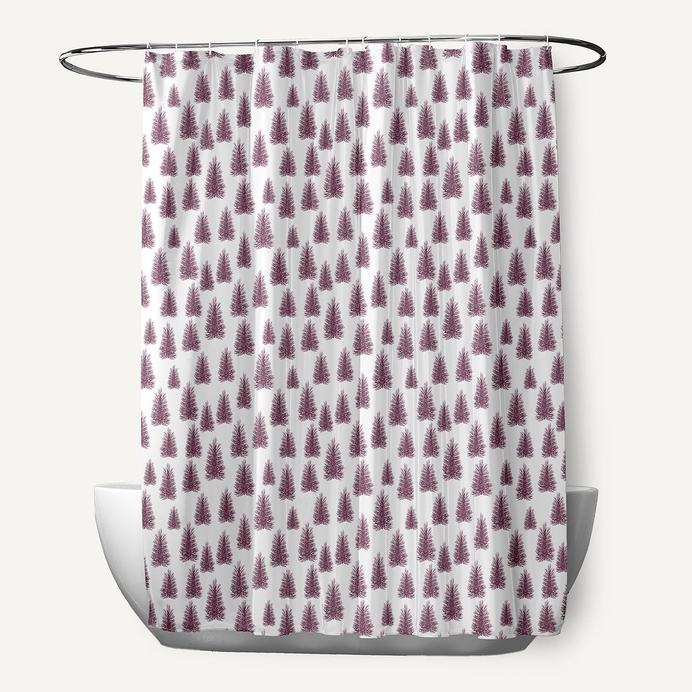 Christmas Trees Pattern Shower Curtain