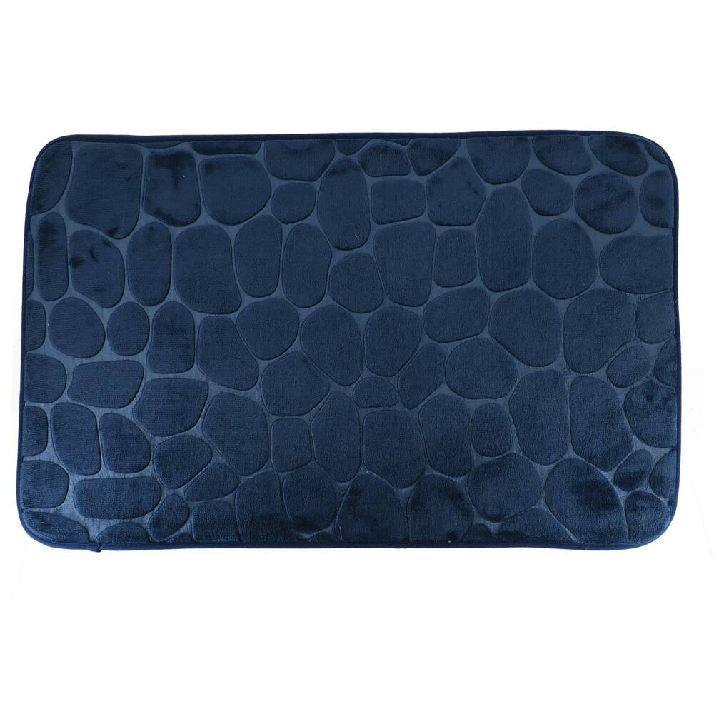 Memory Foam Bath Mat Pebble Design 32x20