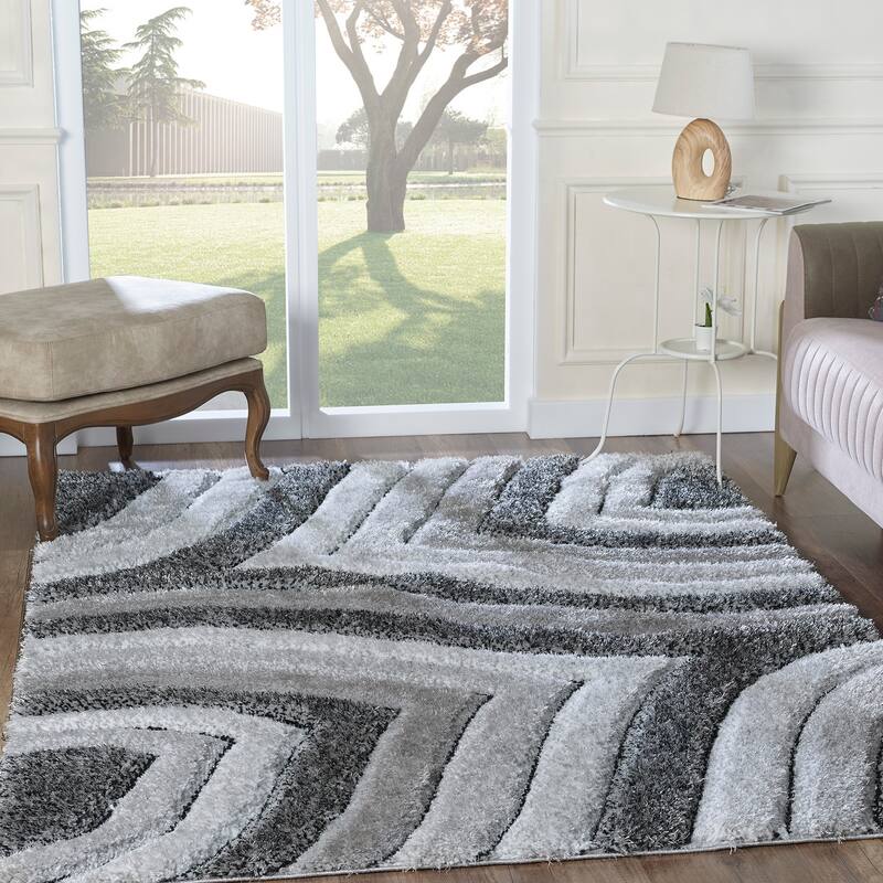 Colima Grey Textured Area Rug