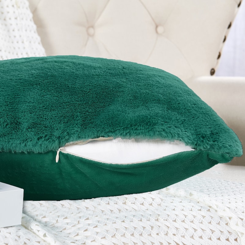 Home Soft Things FoxFauxFur Pillow Shell Set 2pcs 20"X20"