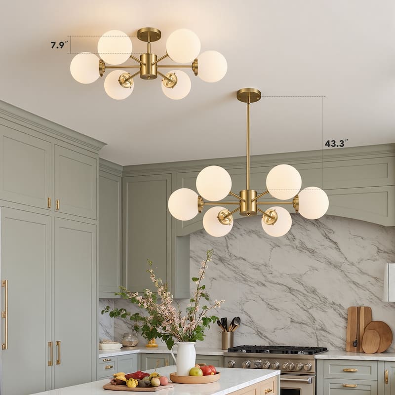 CO-Z Modern Linear Sputnik Pendant Chandelier (6/8/12 - Light)