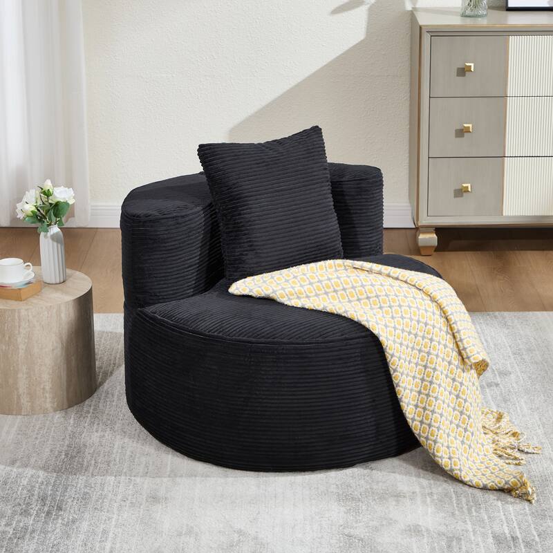 Plush Lounger Soft Sofa No Assembly Required