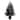 6-ft Artificial Halloween Real Touch Black Norfolk Pine Christmas Tree