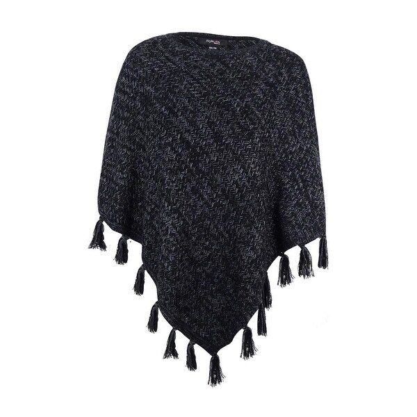 women's plus poncho sweater