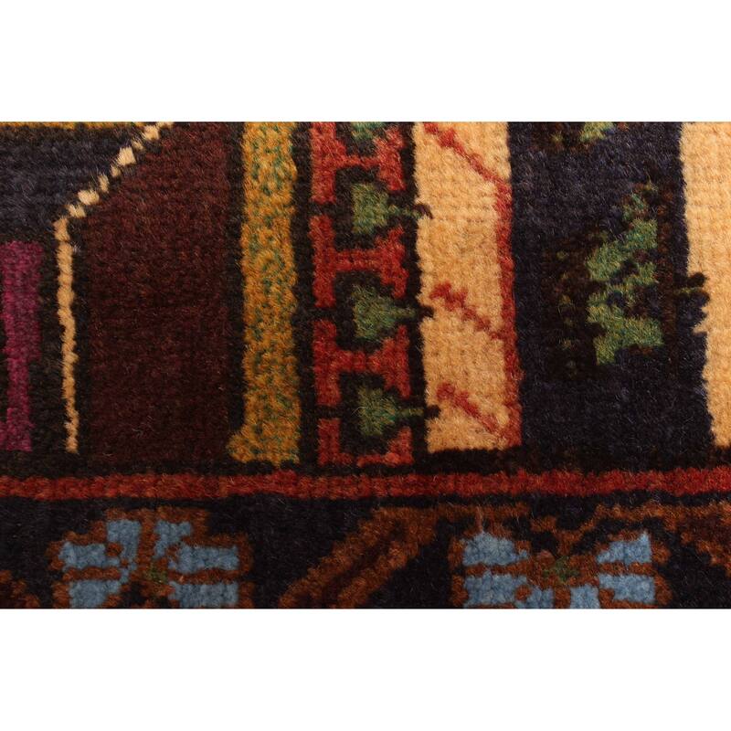 ECARPETGALLERY Hand-knotted Teimani Dark Grey Wool Rug - 2'9 x 4'8