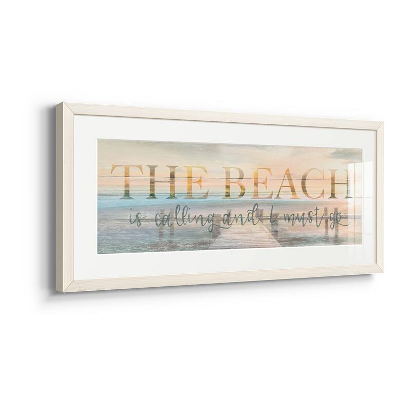 The Beach is Calling-Premium Gallery Framed Print