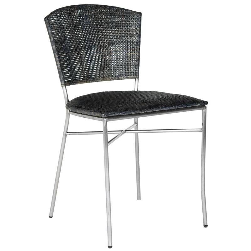 SAFAVIEH Iroda Black Dining Chair (Set of 2) - 17.5"x21.8"x33.3" - 18Wx22Dx33H