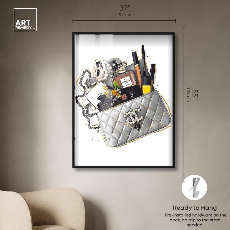 Grey Treasure Bag Shadowbox by Art Remedy