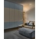 preview thumbnail 29 of 77, GoDear Design 99.99% Blackout & Sheer Natural Woven Adjustable Sliding Panel Track Blinds, Vertical Blinds, 45.8"- 86" W x 96" L Denim Stitch