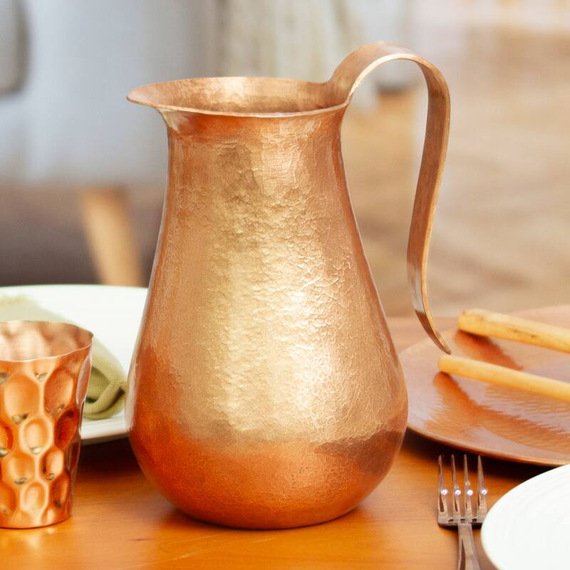 Novica Handmade Michoacan Magic Copper Pitcher