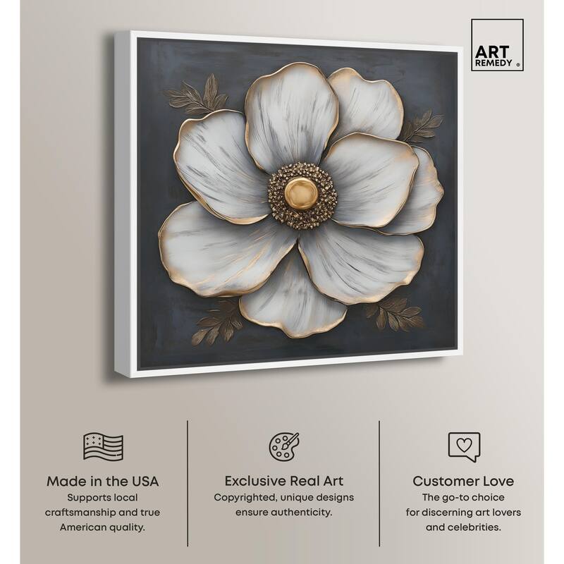 Sculpted Sepals II Canvas by Art Remedy