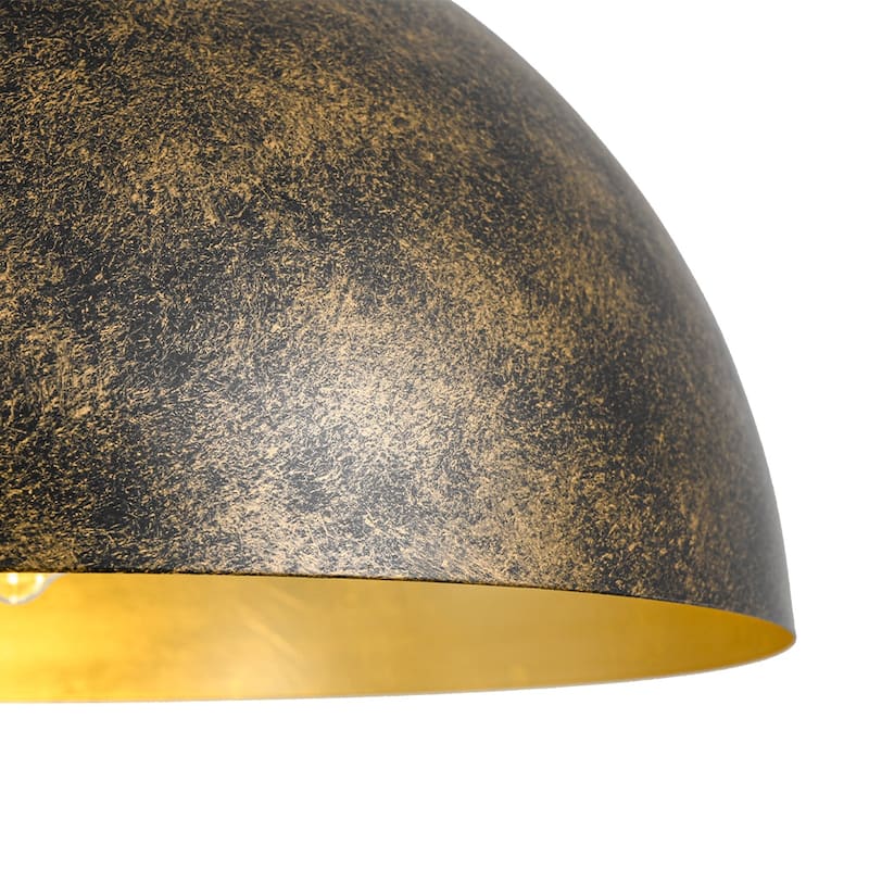 Industrial Oversized Metal Dome Pendant Light - Modern Farmhouse