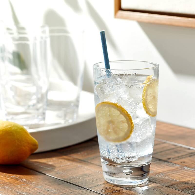 Bormioli Rocco Luna Tumbler Beverage Glasses Set of 12