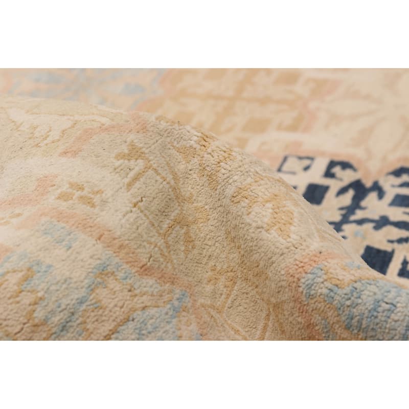ECARPETGALLERY Hand-knotted Peshawar Finest Ivory Wool Rug - 7'11 x 9'10