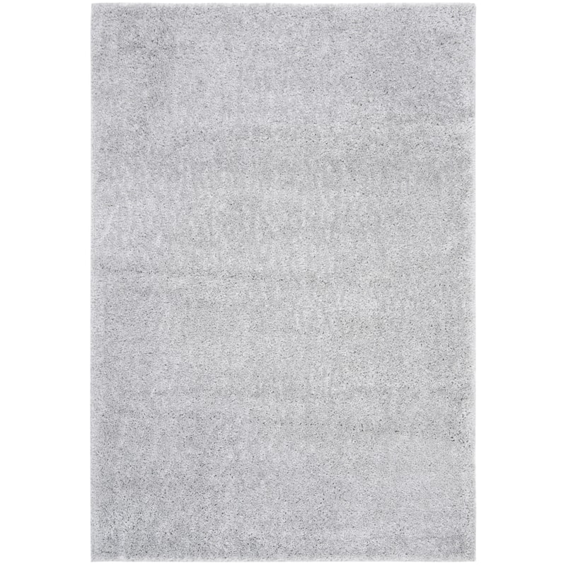 SAFAVIEH August Shag Solid 1.2-inch Thick Area Rug - 12' x 15' - Silver - Rectangle