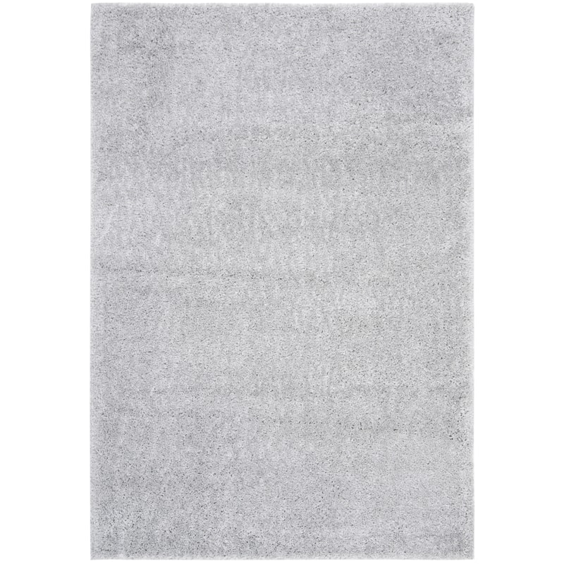 SAFAVIEH August Shag Solid 1.2-inch Thick Area Rug - 12' x 15' - Silver