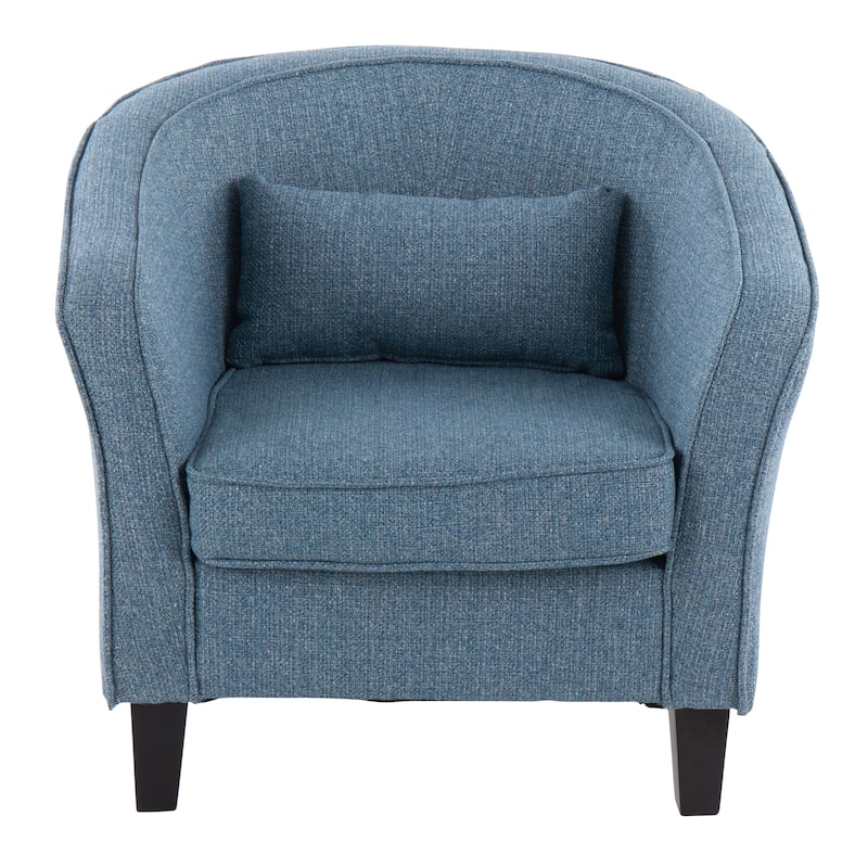 Porch & Den Lily Accent Chair - Blue Noise
