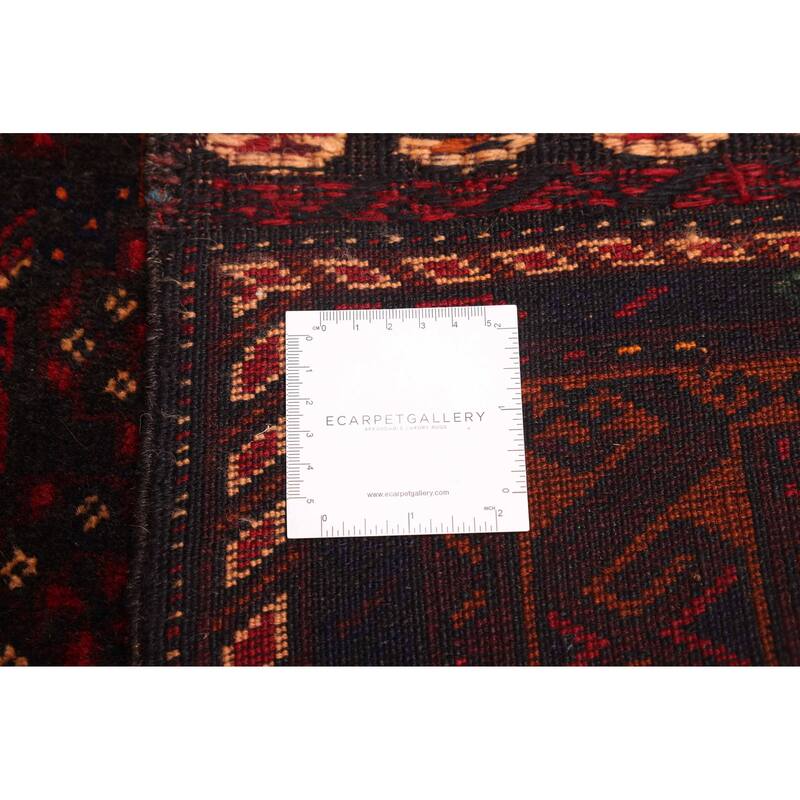 ECARPETGALLERY Hand-knotted Teimani Black, Dark Brown Wool Rug - 3'8 x 6'7