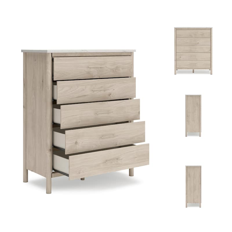 Signature Design by Ashley Cadmori Beige/White Chest of Drawers